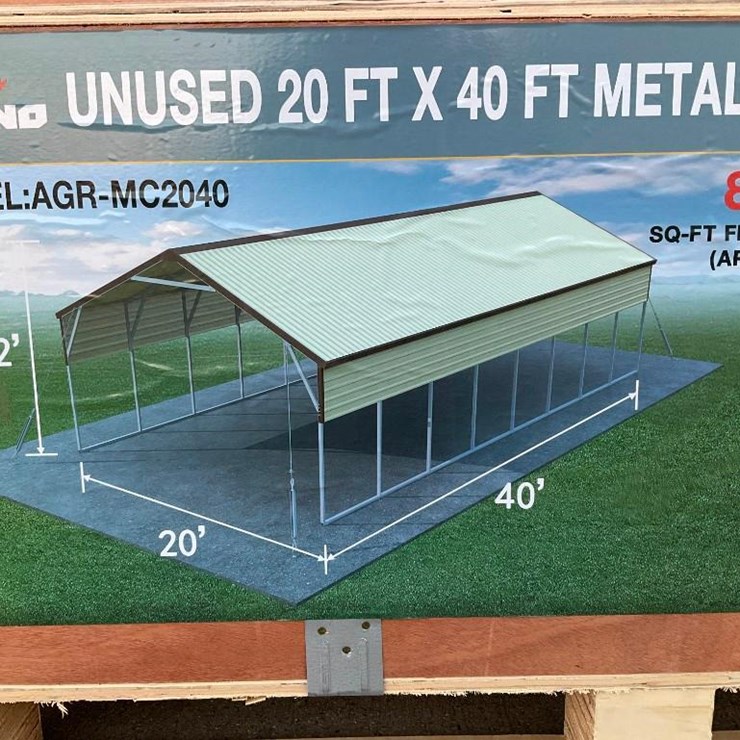 #4107 • New 20' x 40' Steel Carport