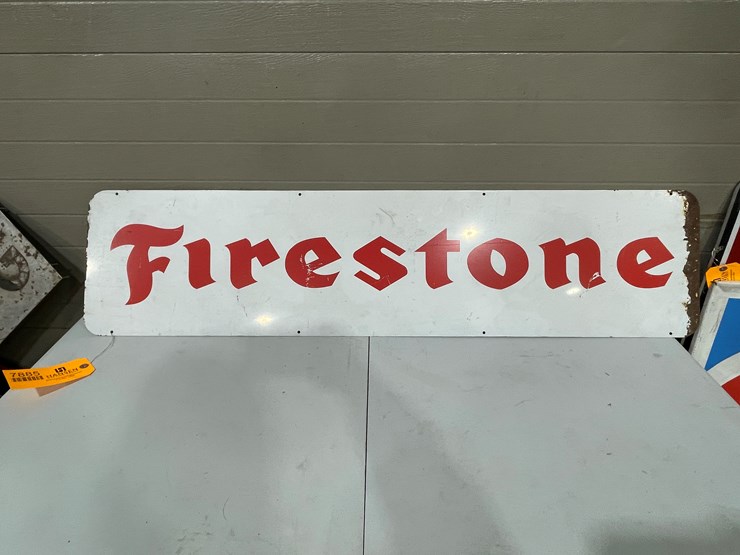 #7885-•-double-sided-firestone-and-bridgestone-tires-sign-image-1