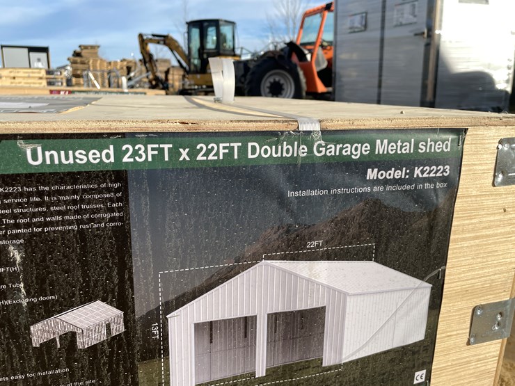 #2522-•-new-kj-23'-x-22'-double-garage-metal-shed-image-7