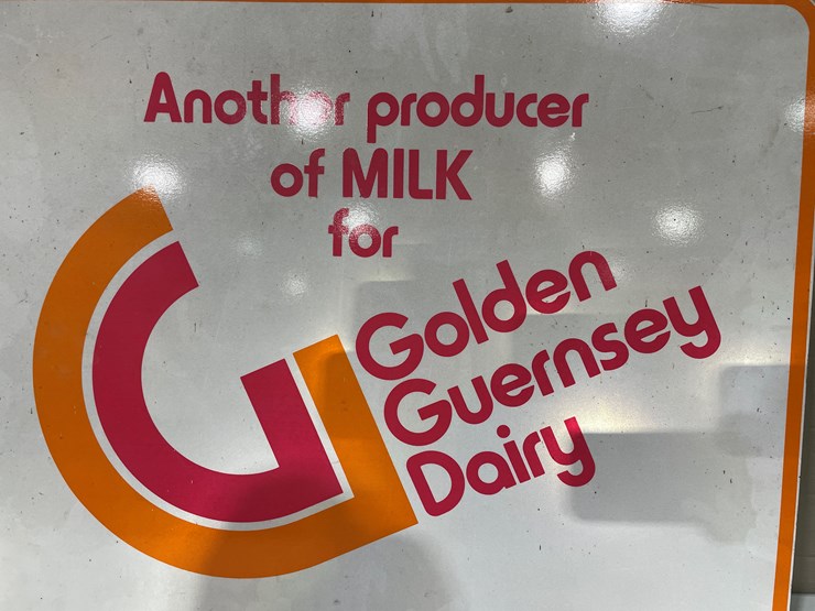 #7849-•-metal-double-sided-golden-guernsey-dairy-sign-image-4