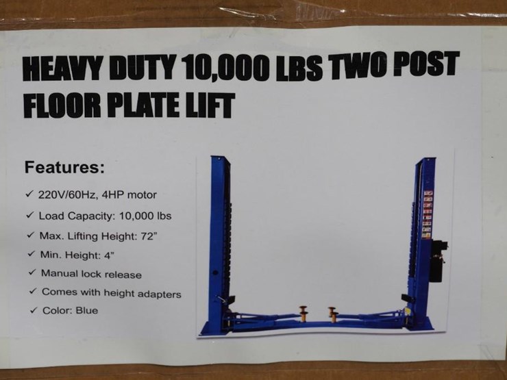 #4073-•-new-10,000-lbs.-2-post-car-lift-image-1