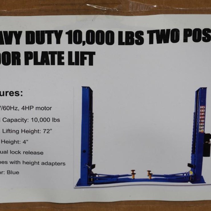 #4073 • New 10,000 lbs. 2-Post Car Lift