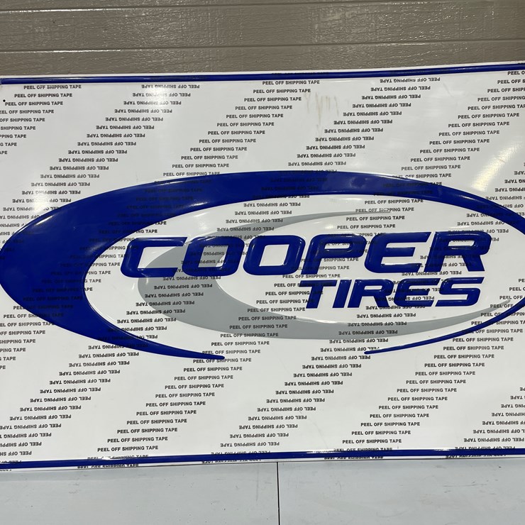 #7848 • Metal Cooper Tires Sign