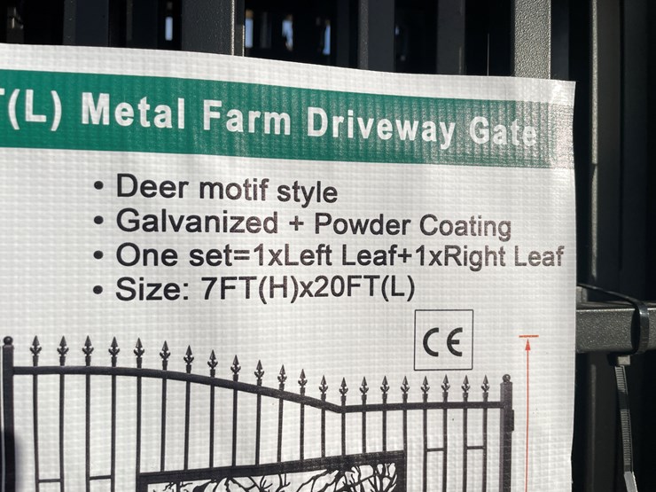 #2509-•-new-kj-metal-farm-7'-x-20'-driveway-gate-image-7
