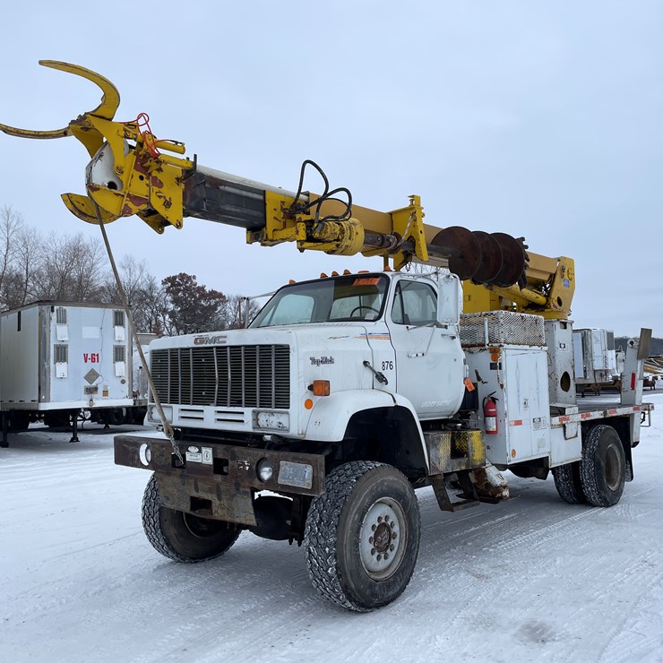 #1168 • 1988 GMC Topkick Sierra Digger Derrick Truck (Has MN Title)