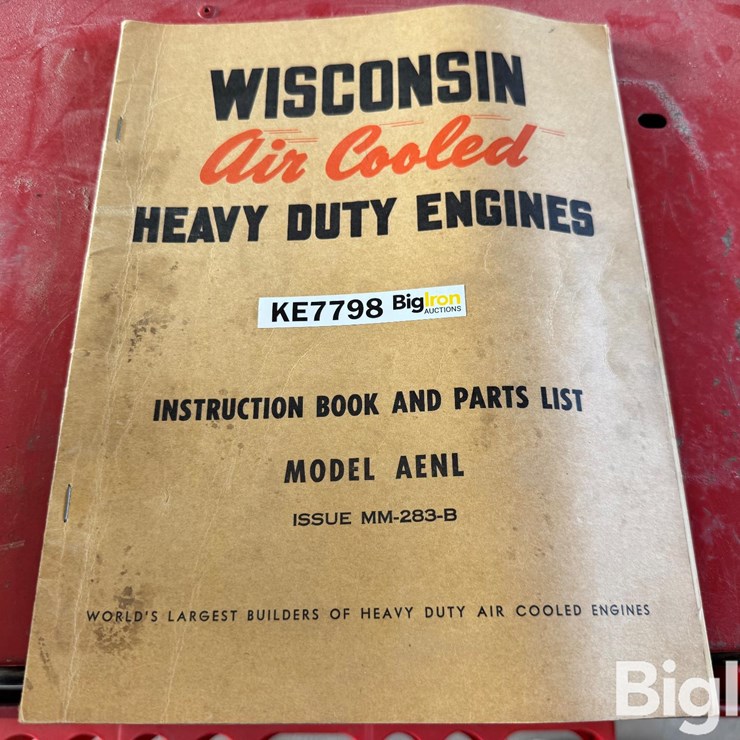 Wisconsin Air Cooled Engines Parts Book