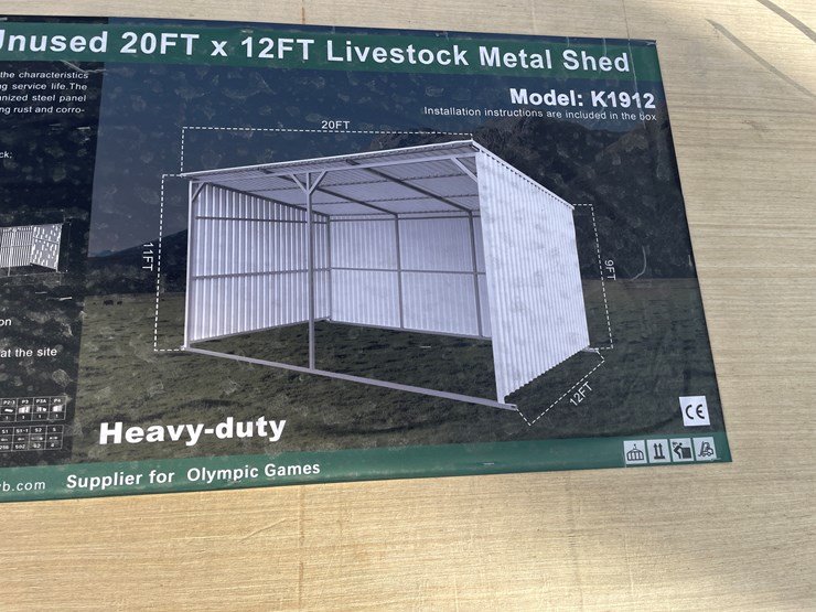 #2524-•-new-kj-20'-x-12'-livestock-metal-shed-image-6