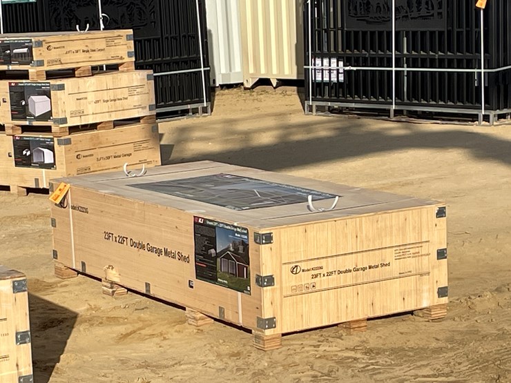 #2520-•-new-kj-23'-x-22'-double-garage-metal-shed-image-1