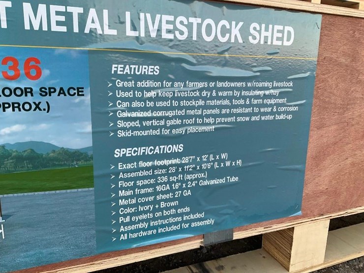 #4116-•-new-12'-x-28-metal-livestock-shelter-image-2
