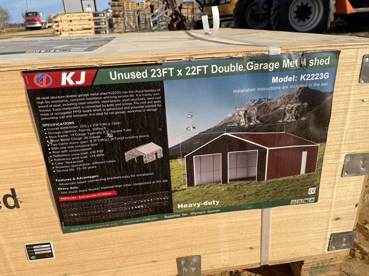 #2520-•-new-kj-23'-x-22'-double-garage-metal-shed-image-6