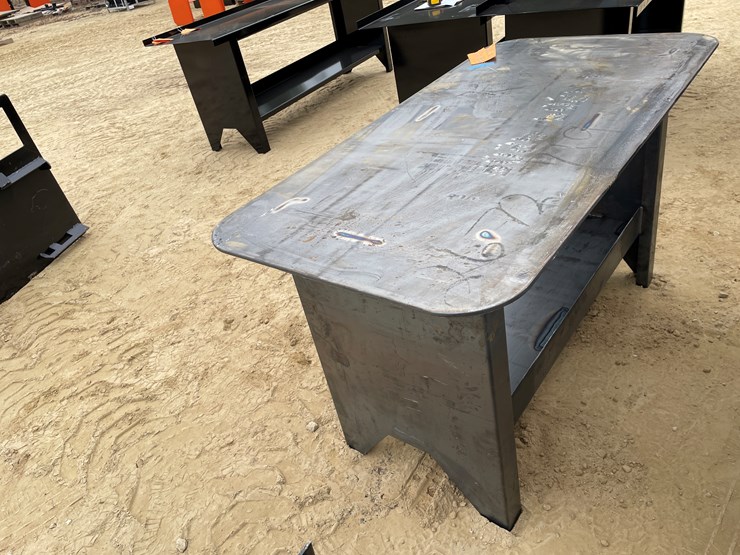 #2555-•-new-kc-welding-table-with-shelf-image-7