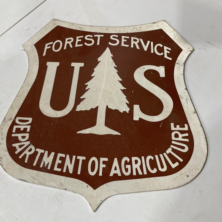 #7855 • Metal Forest Service Sign