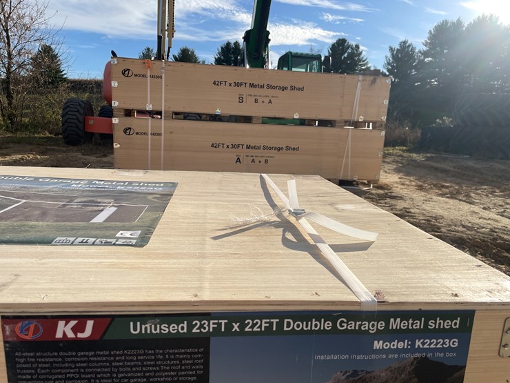 #2521-•-new-kj-23'-x-22'-double-garage-metal-shed-image-8