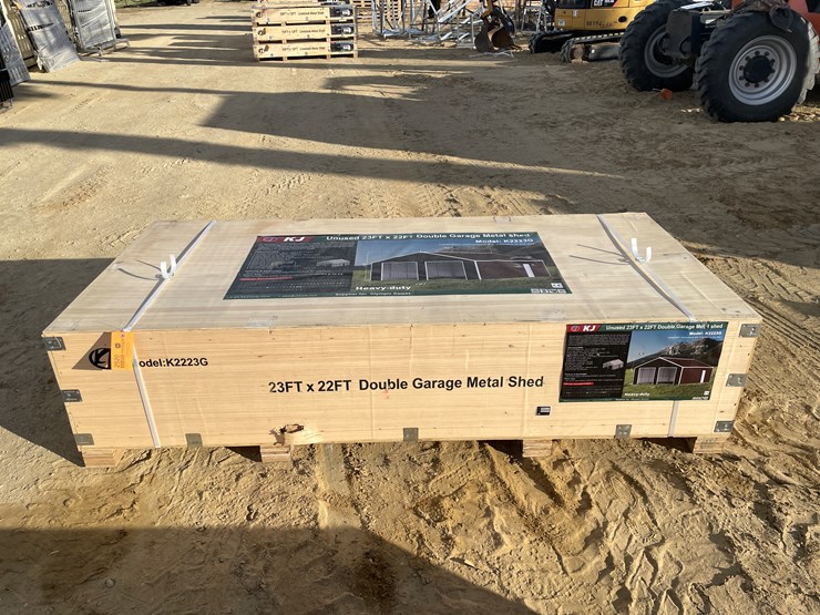 #2520-•-new-kj-23'-x-22'-double-garage-metal-shed-image-2