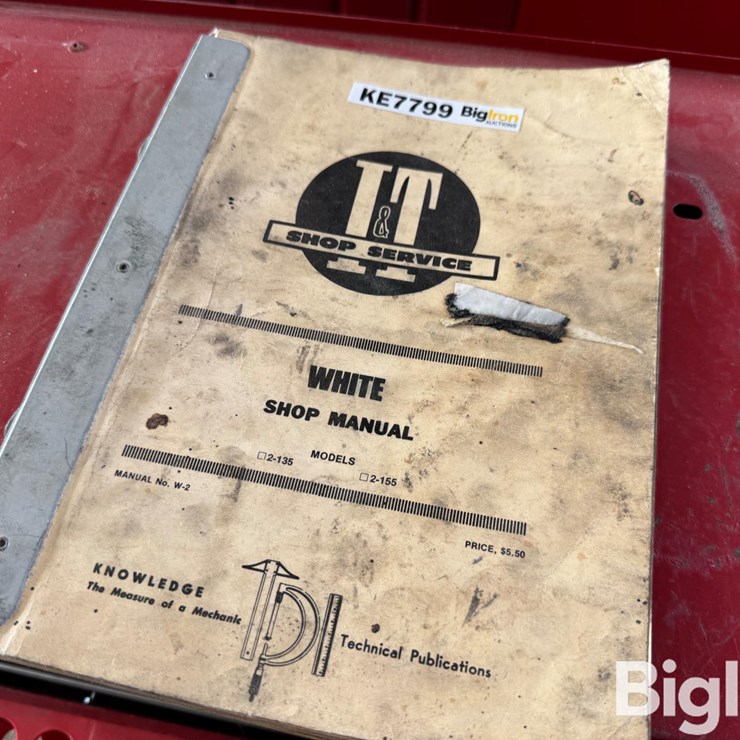 I&T Shop Service White Parts Book