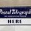 #7846-•-metal-double-sided-postal-telegraph-sign-image-1