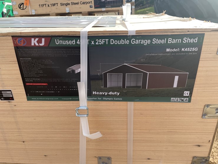#2512-•-new-kj-45'-x-25'-double-garage-steel-barn-shed-image-7