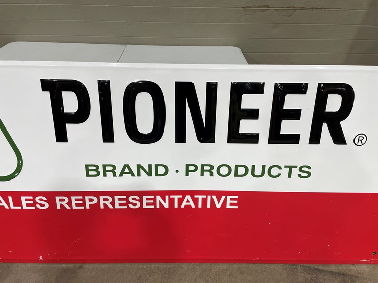 #7843-•-metal-pioneer-sign-with-wood-frame-image-4