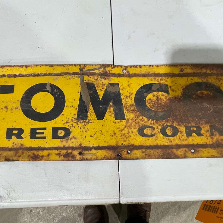 #7874 • Metal Double Sided Tomco Bred Co Sign