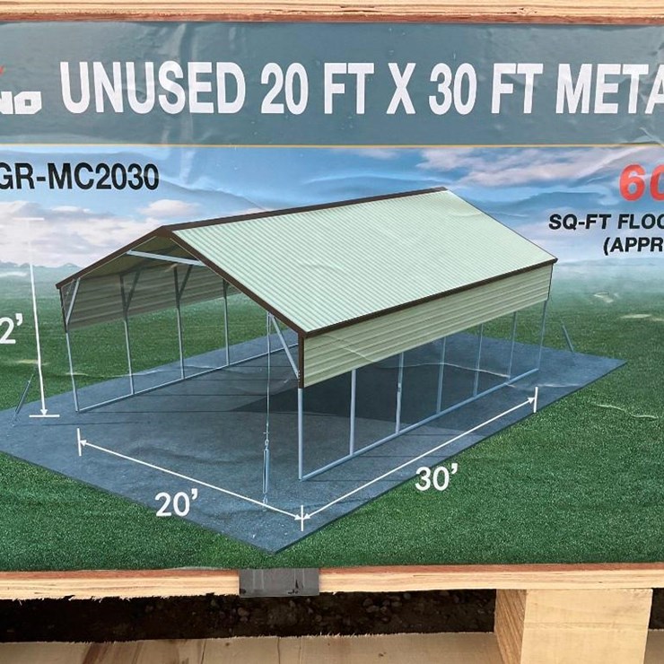 #4108 • New 20' x 30' Steel Carport