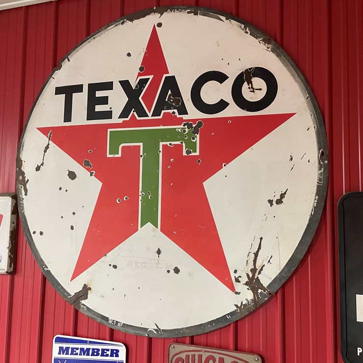 #7490 • Double Sided Texaco Sign