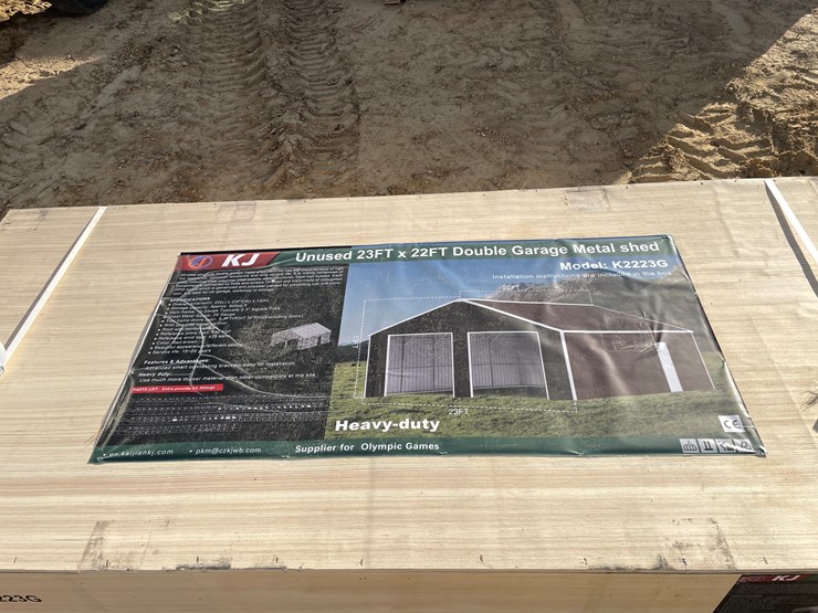 #2521-•-new-kj-23'-x-22'-double-garage-metal-shed-image-6