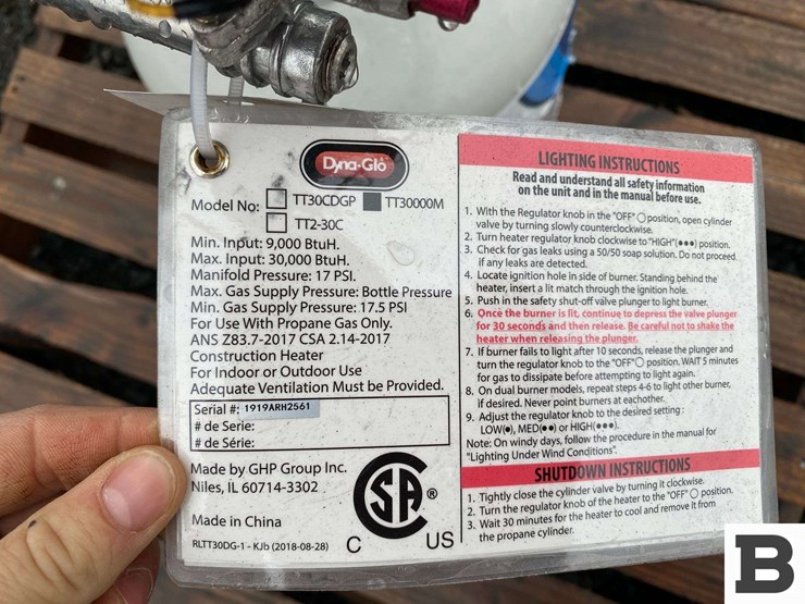 dyna-glo-tt30000m-propane-heater-w/blue-rhino-15lb-propane-tank-image-7
