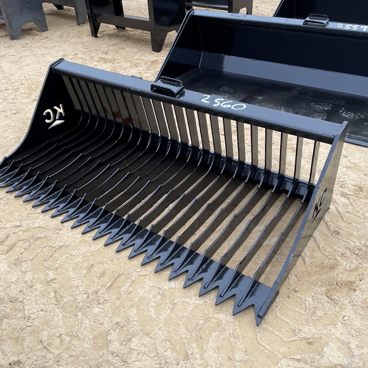 #2560 • New KC 72" Fine Skeleton Skid Steer Bucket