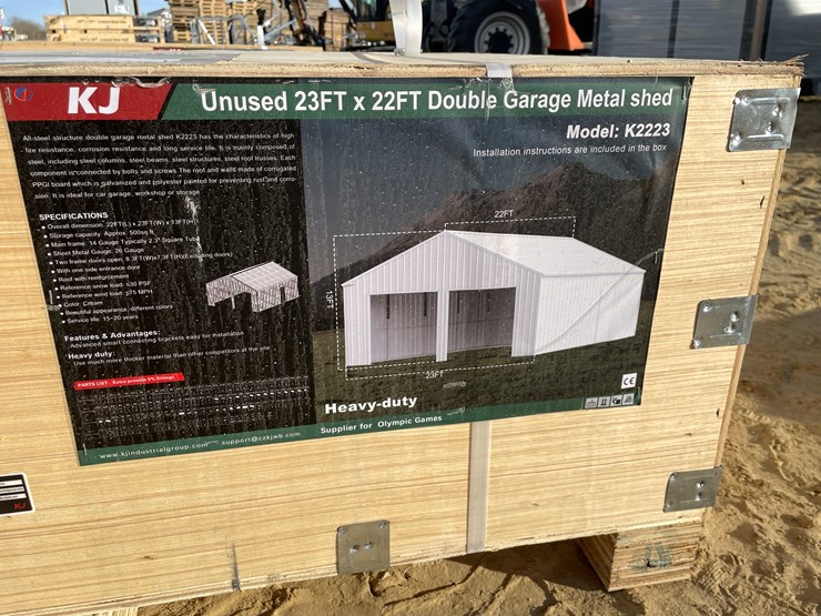#2522-•-new-kj-23'-x-22'-double-garage-metal-shed-image-6