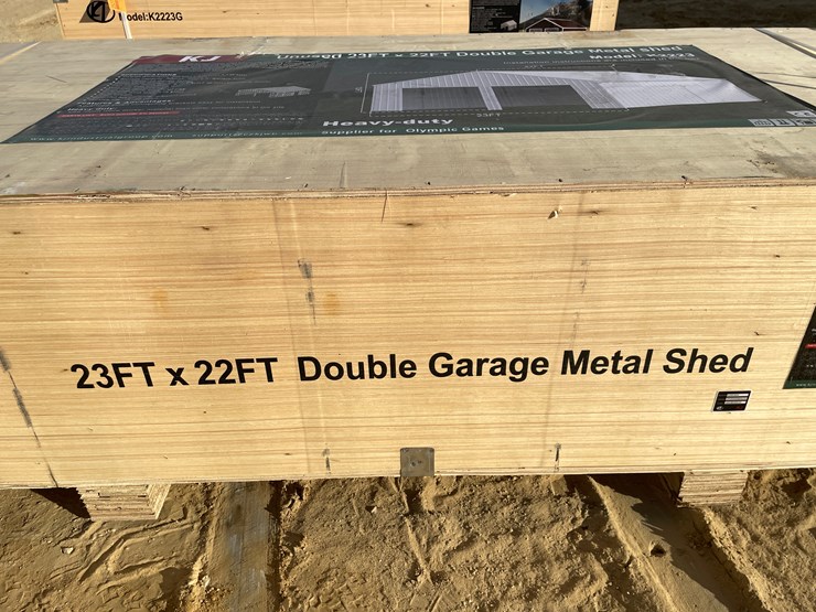 #2522-•-new-kj-23'-x-22'-double-garage-metal-shed-image-9