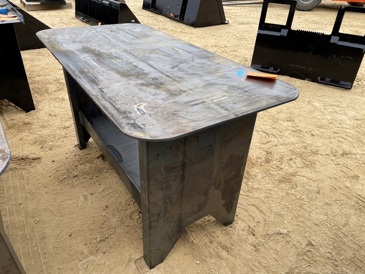 #2555-•-new-kc-welding-table-with-shelf-image-5