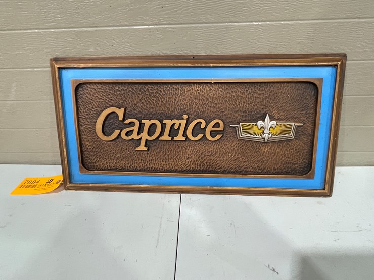 #7884-•-plastic-double-sided-chevy-caprice-and-chevy-impala-sign-image-1