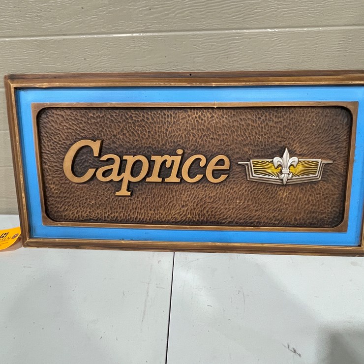 #7884 • Plastic Double Sided Chevy Caprice and Chevy Impala Sign