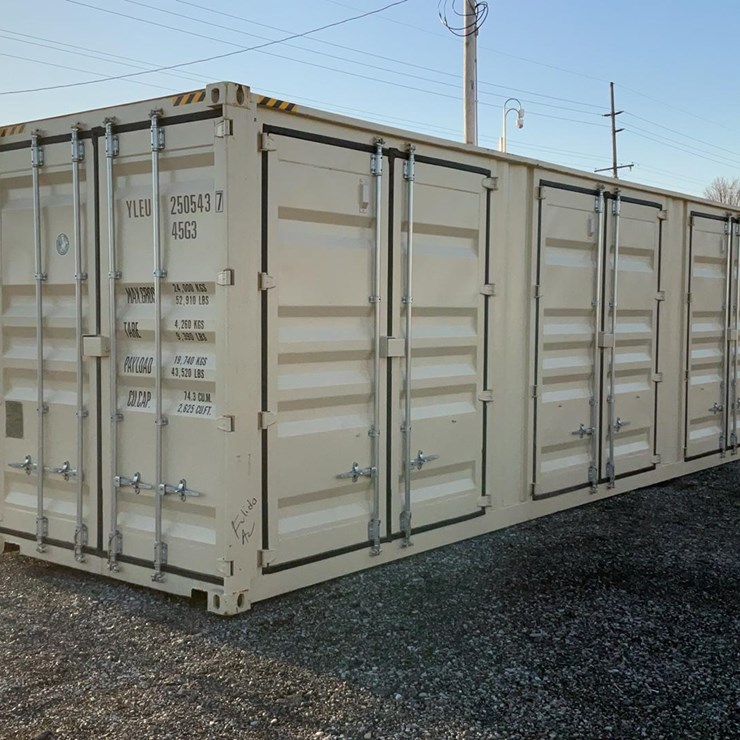 #4001 • One Trip 40' High Cube Multi-Door Shipping Container