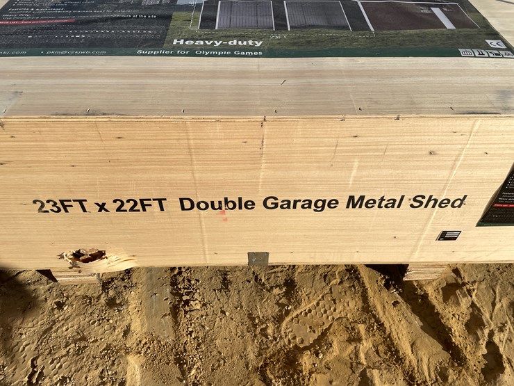 #2520-•-new-kj-23'-x-22'-double-garage-metal-shed-image-9
