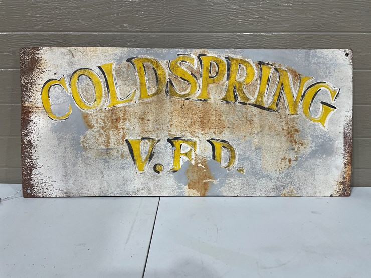 #7845-•-metal-coldspring-v.f.d-sign-image-1