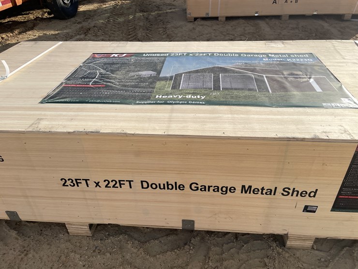 #2521-•-new-kj-23'-x-22'-double-garage-metal-shed-image-11