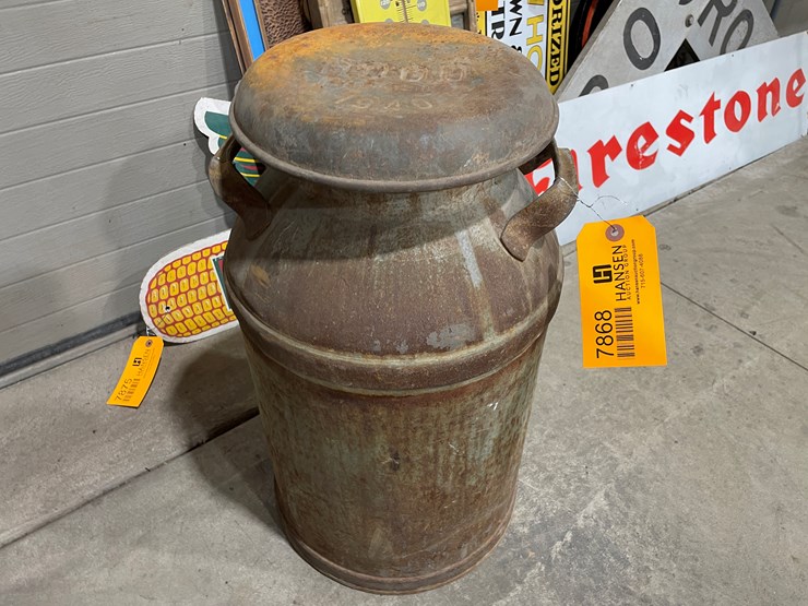 #7868-•-hood-metal-milk-can-image-1