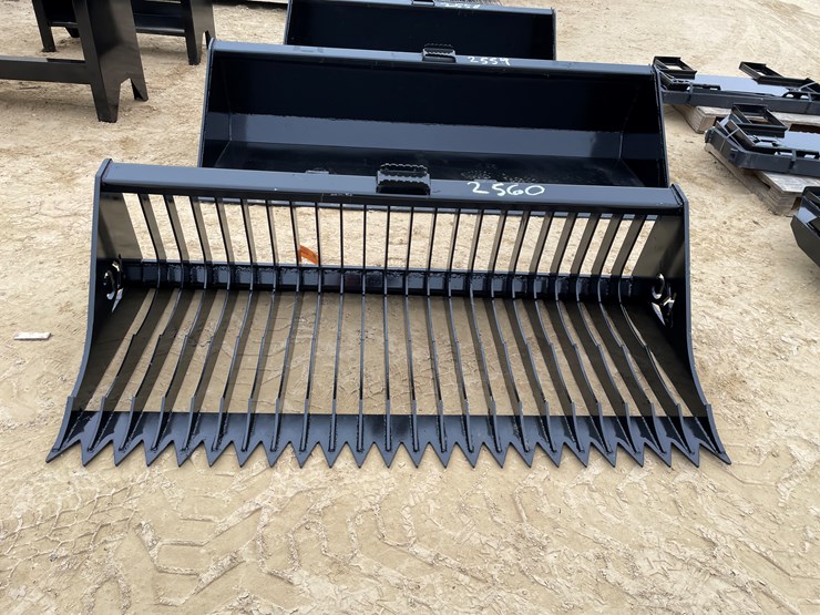 #2560-•-new-kc-72"-fine-skeleton-skid-steer-bucket-image-2