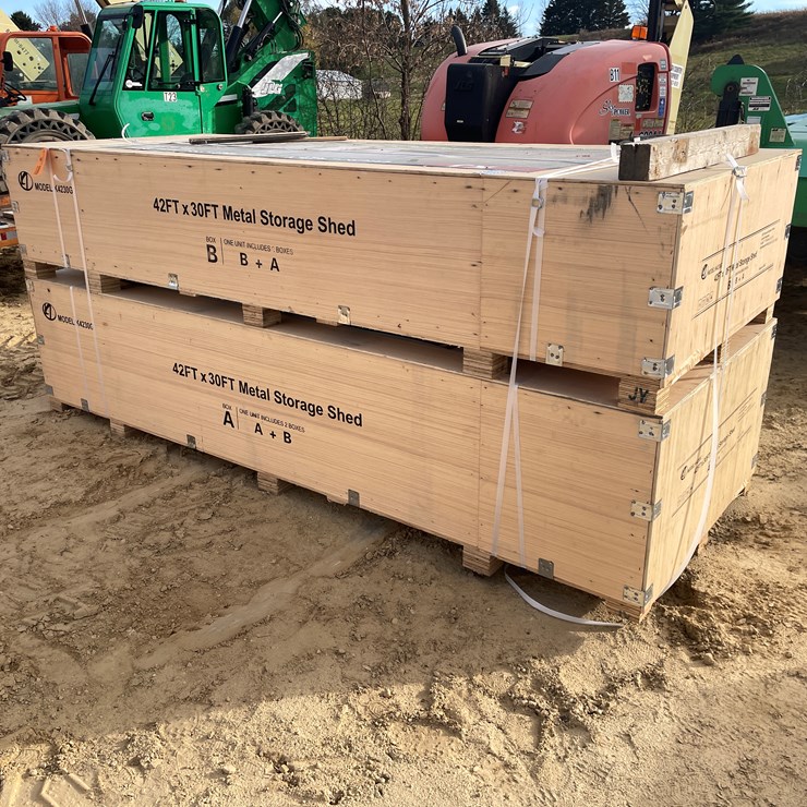 #2519 • New KJ 42' x 30' Metal Storage Shed