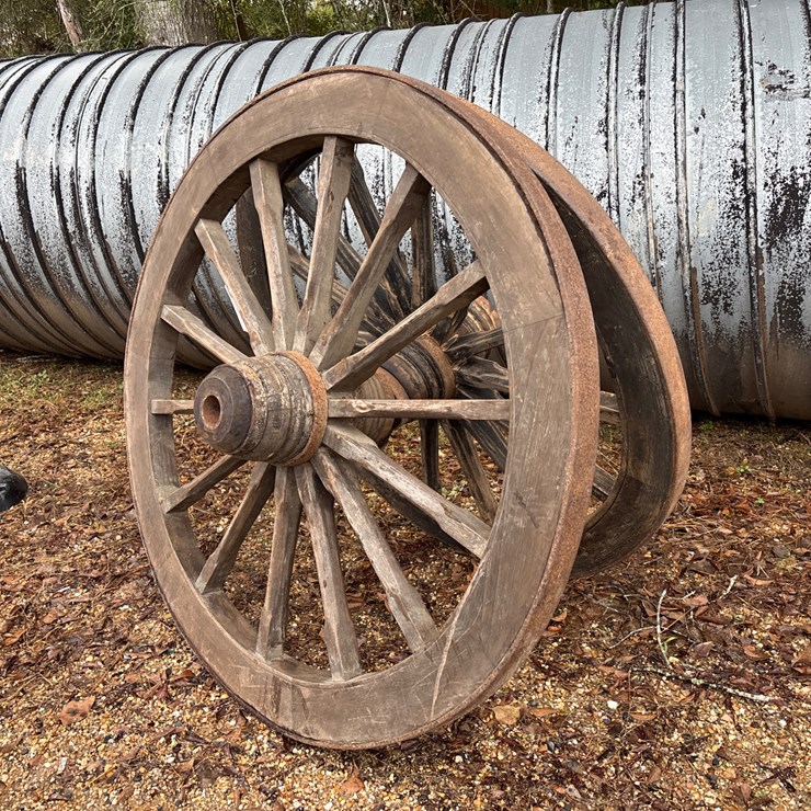 #1580 • (2) WAGON WHEELS