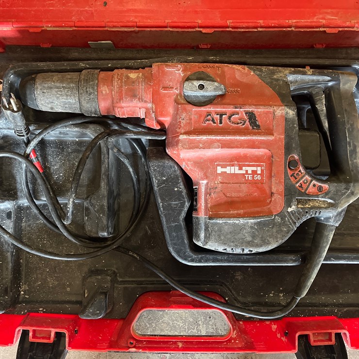 #1156 • HILTI HEAVY DUTY HAMMER DRILL WITH CASE