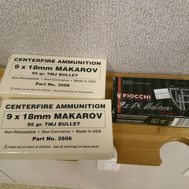 120 ROUNDS 9x18MM MAKAROV AMMO