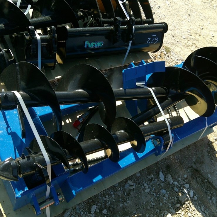 FUTURE PH DIGGER W/ 3 BITS F/ SKID STEER