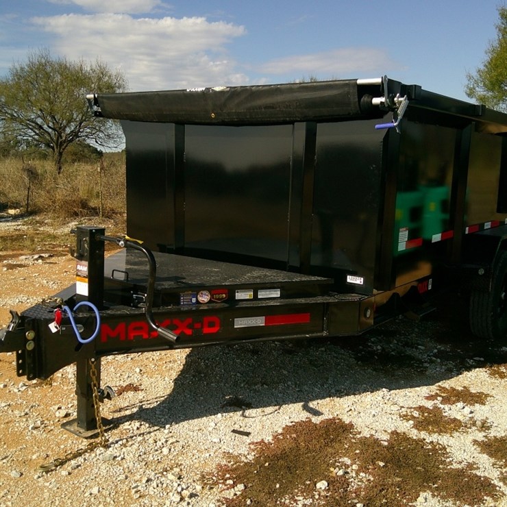 MAXX-D T.PULL 14FTx7FT DUMP TRLR W/ 3FT SIDES-MSO