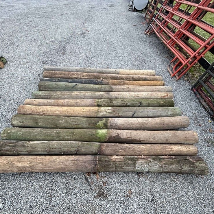 11- Assorted 8ft Wooden Post