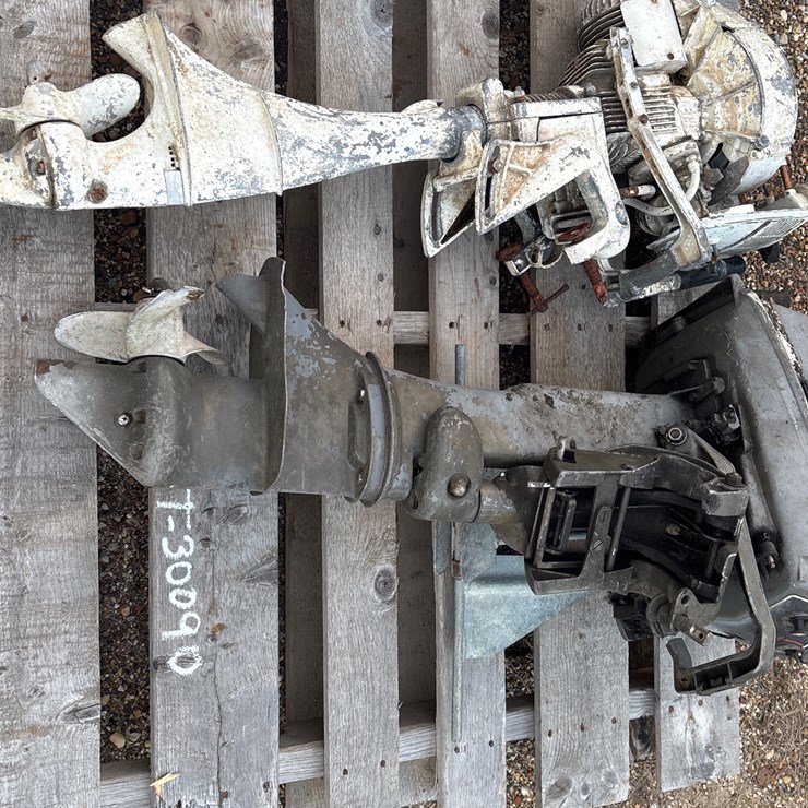 #1432 • 2 BOAT MOTORS AND ANCHOR