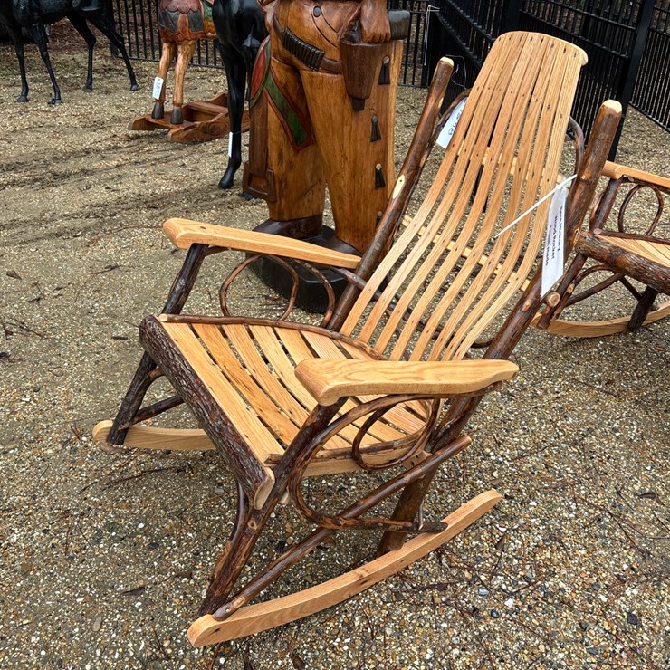 #1598 • BENT HICKORY WOOD ROCKER