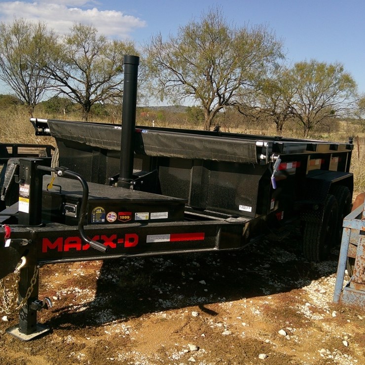 MAXX-D T.PULL 12FTx7FT DUMP TRLR W/ 2FT SIDES-MSO