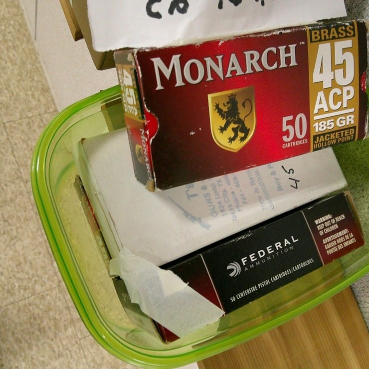 163 ROUNDS .45 ACP AMMO